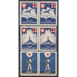 PCK pair of charity label 1941 MNH**