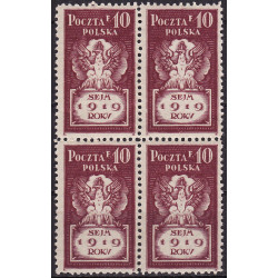 107 block of four MNH**