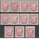 D118-124 MNH**