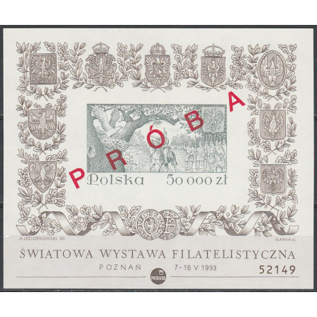 3301 blok 152 próba MNH**