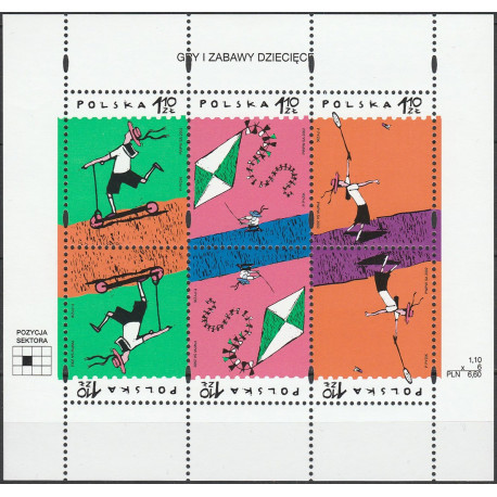 3825-3827 sheetlet MNH**