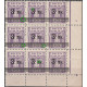 120a II block of 9 with errors MNH**