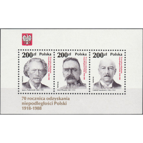 3026-3028 blok 137 MNH**