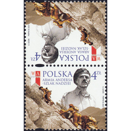 Polska 2021 - Fi 5183 tête-bêche MNH**