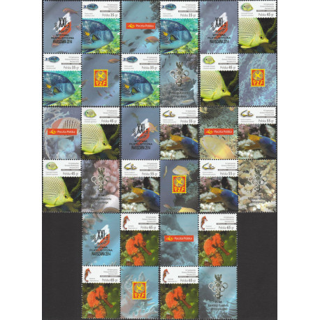 Poland 2014 - Fi 4566-4573 pw MNH**