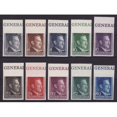 GG 071-75+77-81 makulatura MNH**