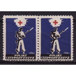 PCK charity label 1941 pair MNH**