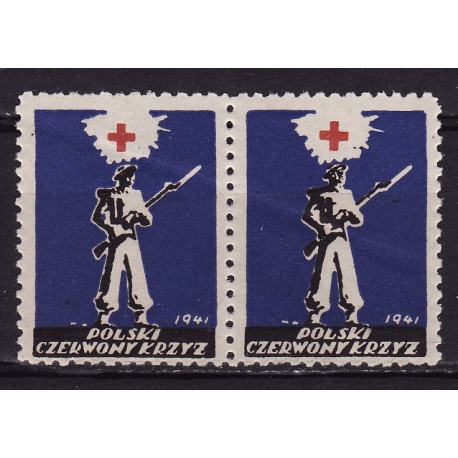 PCK nalepka dobroczynna 1941 parka MNH**